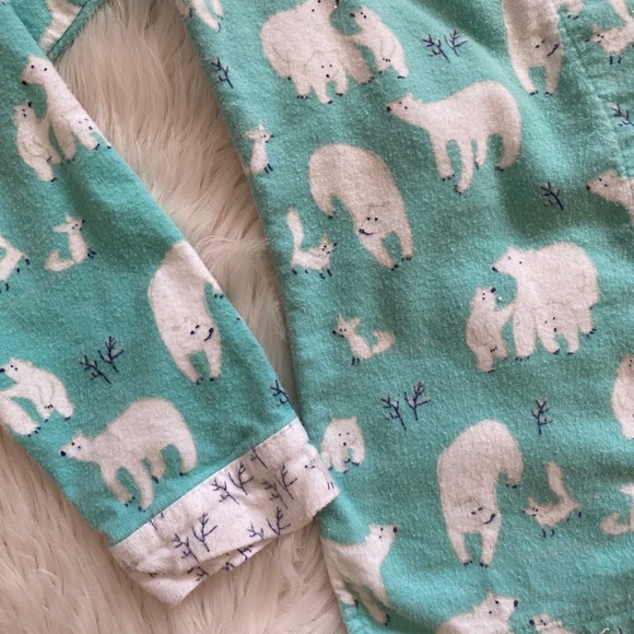 Munki Munki Long Sleeve Polar Bear PJ Top Sz XS - Picture 2 of 9